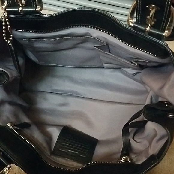 Black Leather Coach Satchel Great Condition soho - Picture 5 of 7